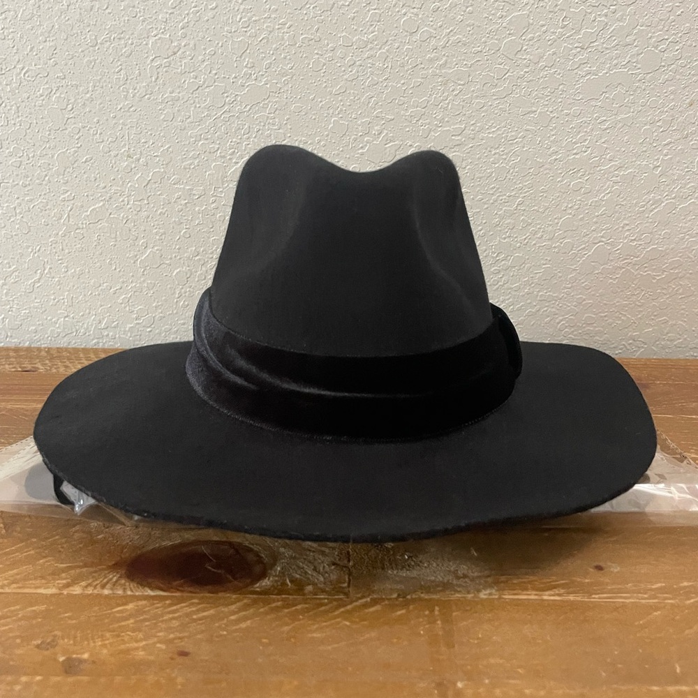 Black Fedora Wool Hat